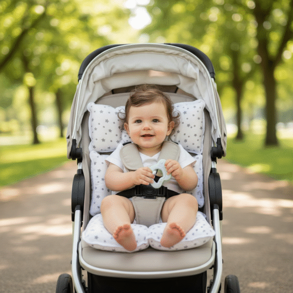 Coussin poussette et siège auto – Confort absolu pour bébé